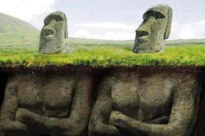 Moai dell’Isola di Pasqua: Cosa nasconde il suolo? Guardate un po'!