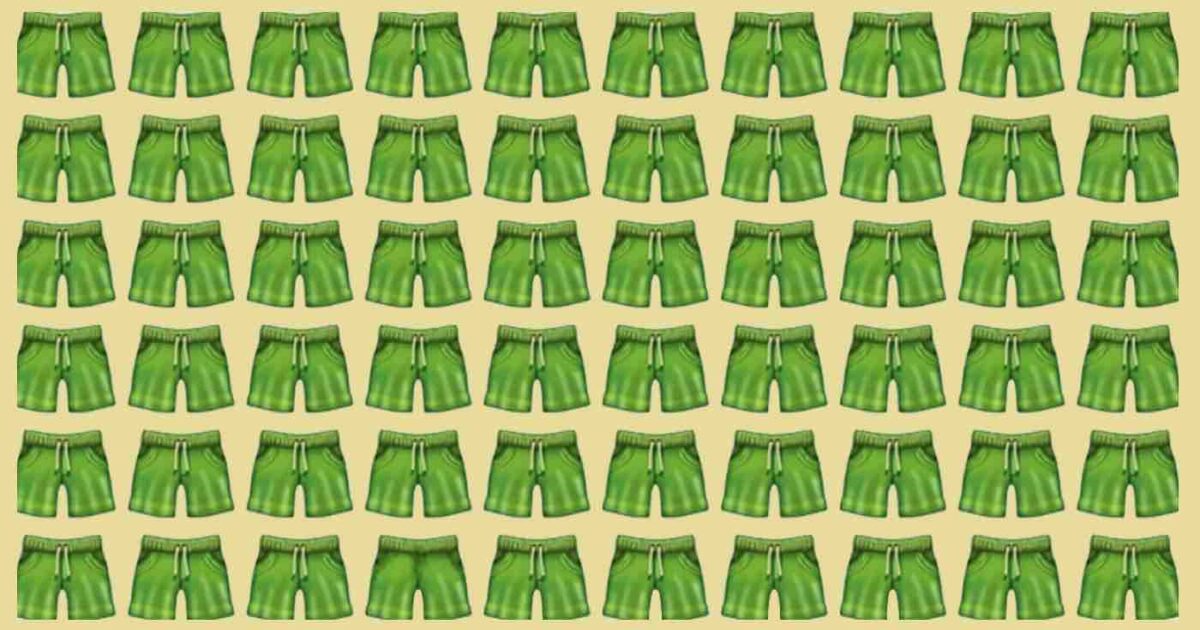 Test di intuito: in quanto troverai i pantaloncini differenti?