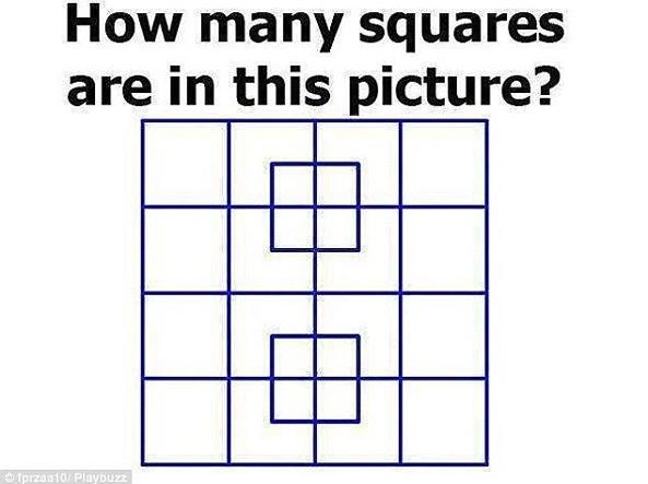 Test logico (difficilissimo): riuscirai a tenere il conto di tutti i quadrati?