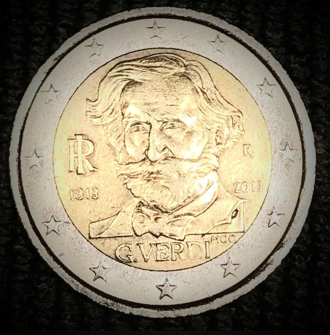 Hai mai visto 2 euro con sopra Giuseppe Verdi? Rimarrai sorpreso di quanto vale