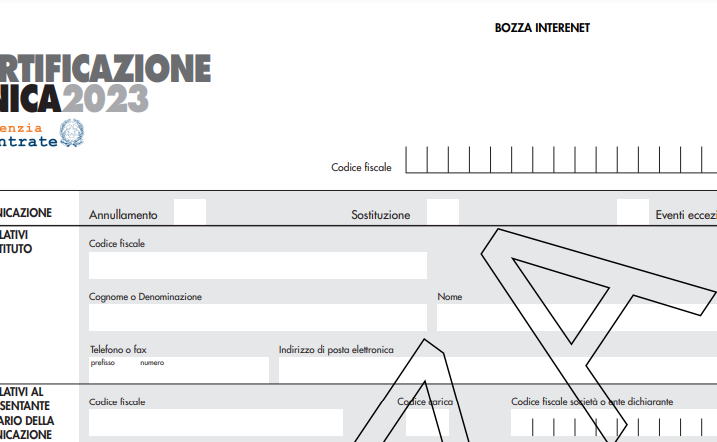 Disponibile il modello della Certificazione Unica per il 2023. Ecco cosa cambia