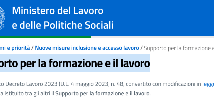 Supporto per la formazione ed il lavoro: per quanto tempo verrà erogata l’indennità di 350 euro al mese?